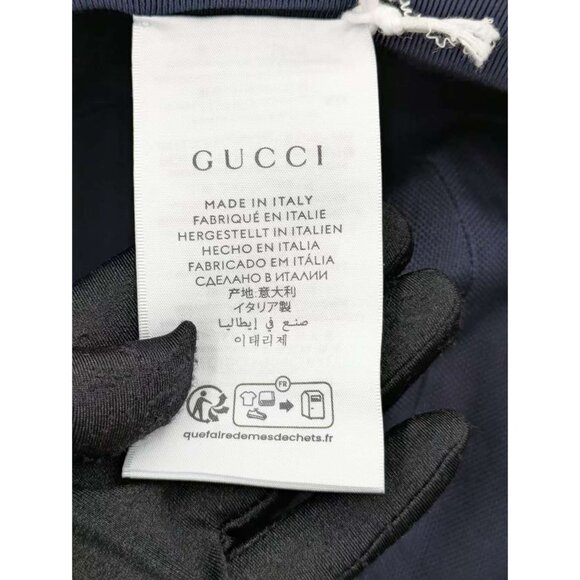 Gucci Lasered Denim Bucket Hat Dark Blue L 803042 - Picture 10 of 12